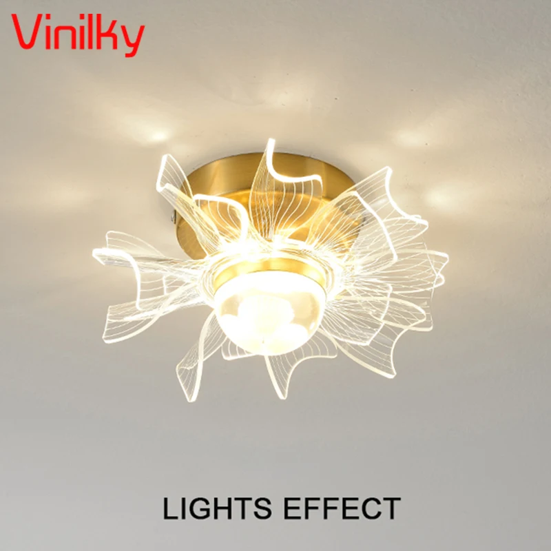 Светодиодный акриловый настенный светильник потолочный для прохода роскошный