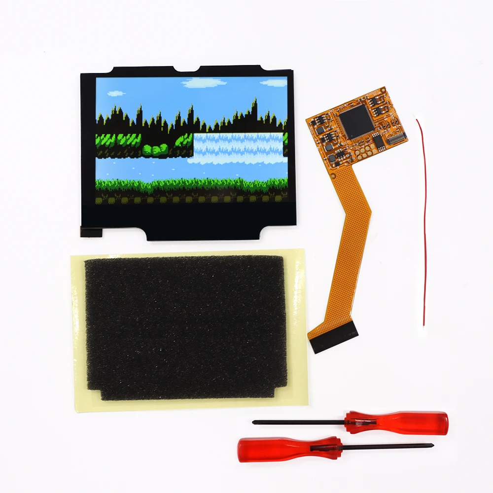 Фото Комплекты LCD-экранов HISPEEDIDO с 5 уровнями яркости для GBA SP IPS V2, высокояркие экраны для консоли Gameboy Advance SP №2