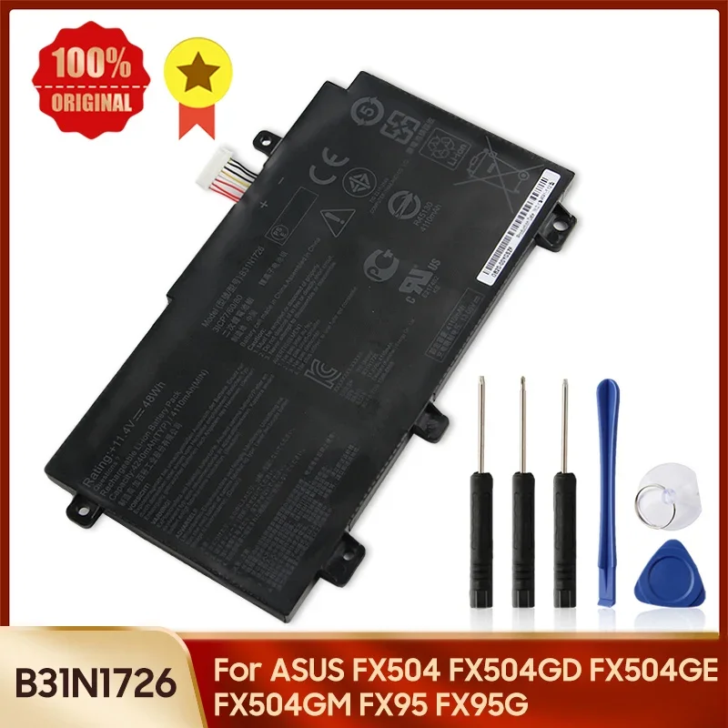 Фото Сменный аккумулятор B31N1726 для Asus FX504G FX505G FX80G FX80GE FX86 FX86FE FX86FM FX95G GD8750 4110 мАч, высококачественные аккумуляторы №1