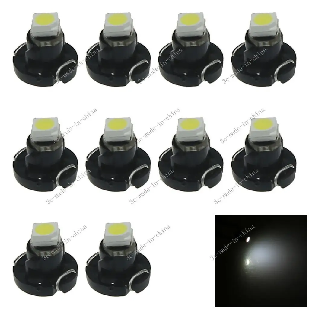 10x Белый Neo Wedge T3 1SMD 5050 светодиодный автомобильные лампы для контроля климата