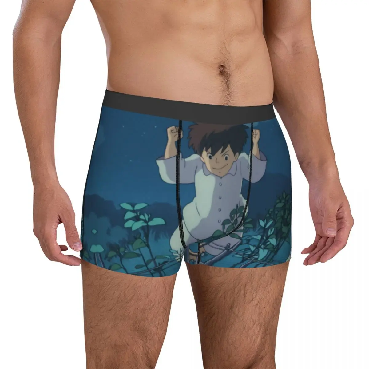 

Satsuki In Pyjama Underwear Chibi Chuu Totoro Men's Underpants Printing Funny Trunk Hot Boxer Brief Big Size