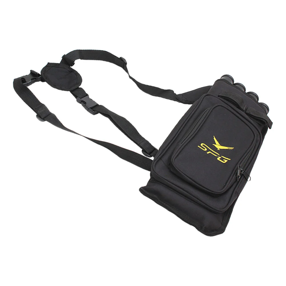 

Профессиональная сумка для хранения стрел, портативная стойка для стрел для улицы (черная)