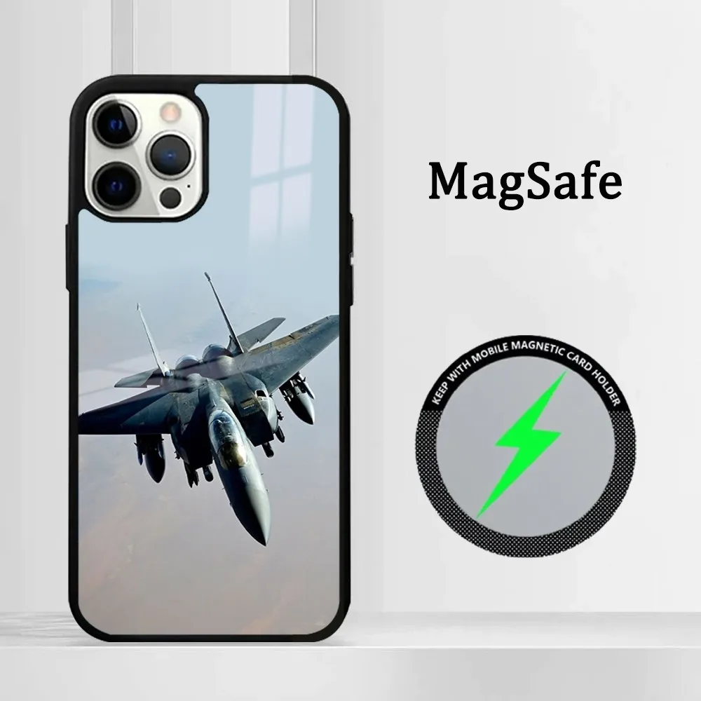 Чехол для телефона в реальном времени стиле милитари самолета iPhone 16 15 14 13 12 11 Pro Max