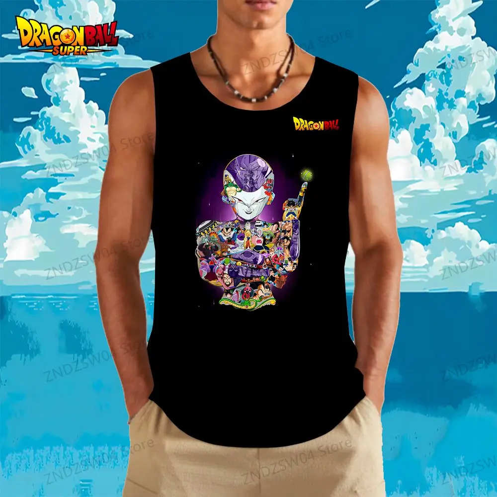 Мужская/детская майка Goku летняя безрукавка с рисунком дракона жемчуга Z Vegeta 2024