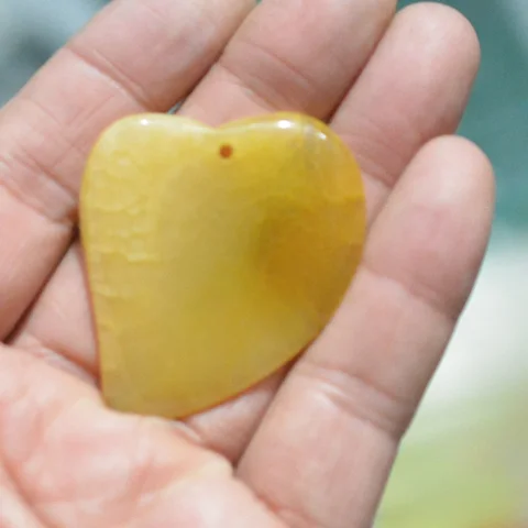 Натуральный камень сердцевидная бусина 30-80 мм