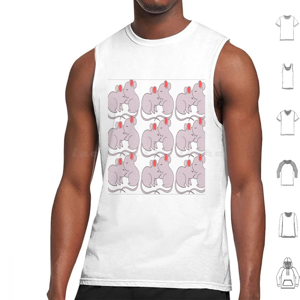 

Ratart Kissing Rattus Tank Tops Print Cotton One Kisses The Other Kissing Each Other Kiss Fan Art Kiss Fanart