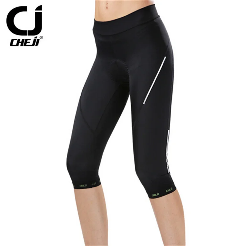 

CHEJI Black good breathable Cycling Capri pant Bike Bicycle outdoor sport Shorts