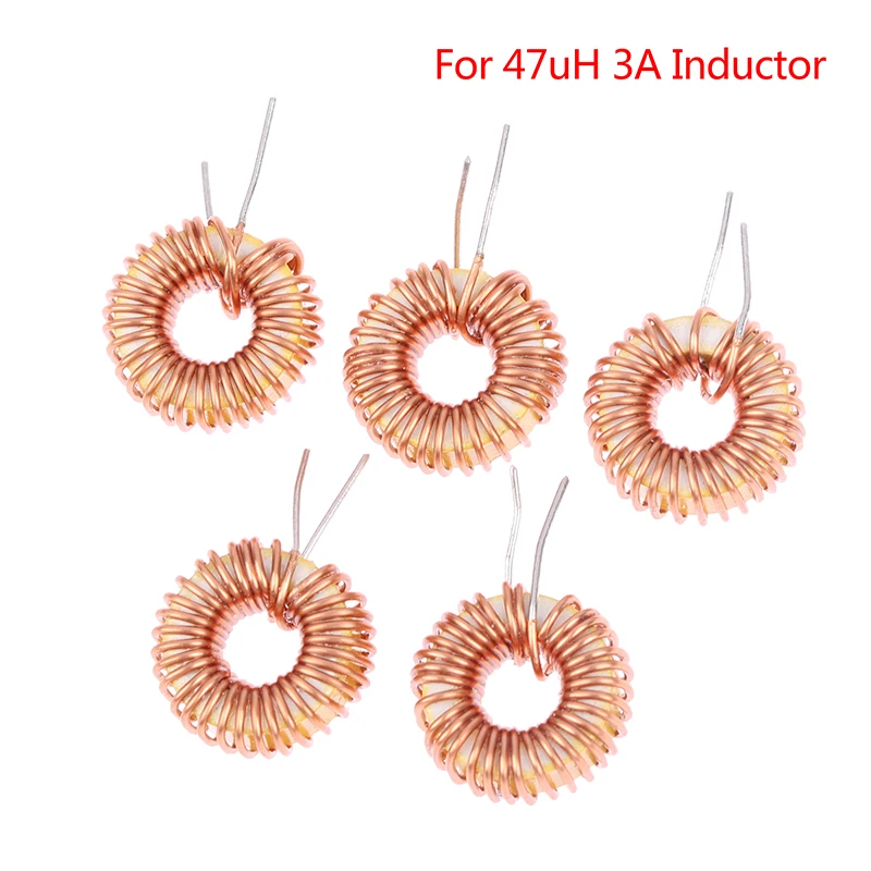 

5PCS High Quality Toroid Core Inductors Winding Magnetic Inductance For 47uH 3A Inductor