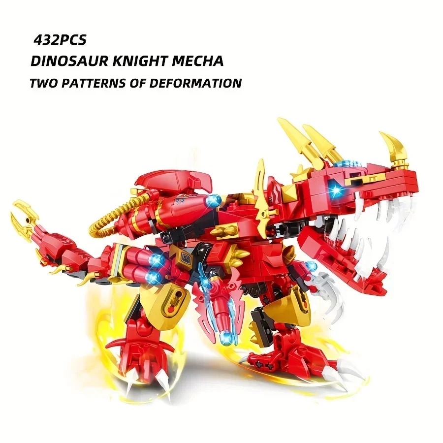 2 в 1 Детский конструктор динозавр