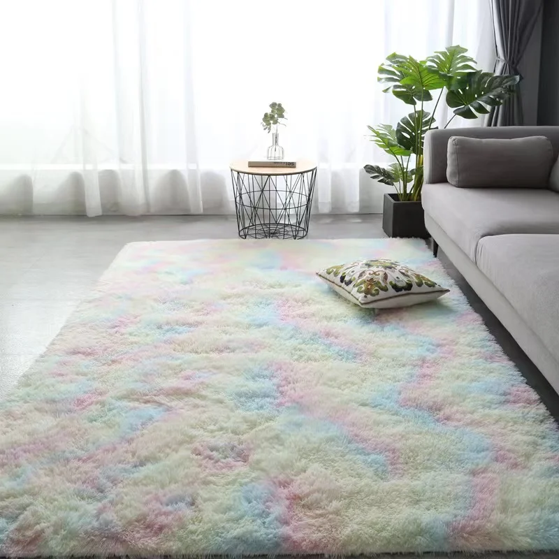 

Новинка 6426, ковер Nordic Tie-Dye, оптовая продажа, плюшевый коврик, одеяло для гостиной, спальни, напольная Подушка для украшения дома