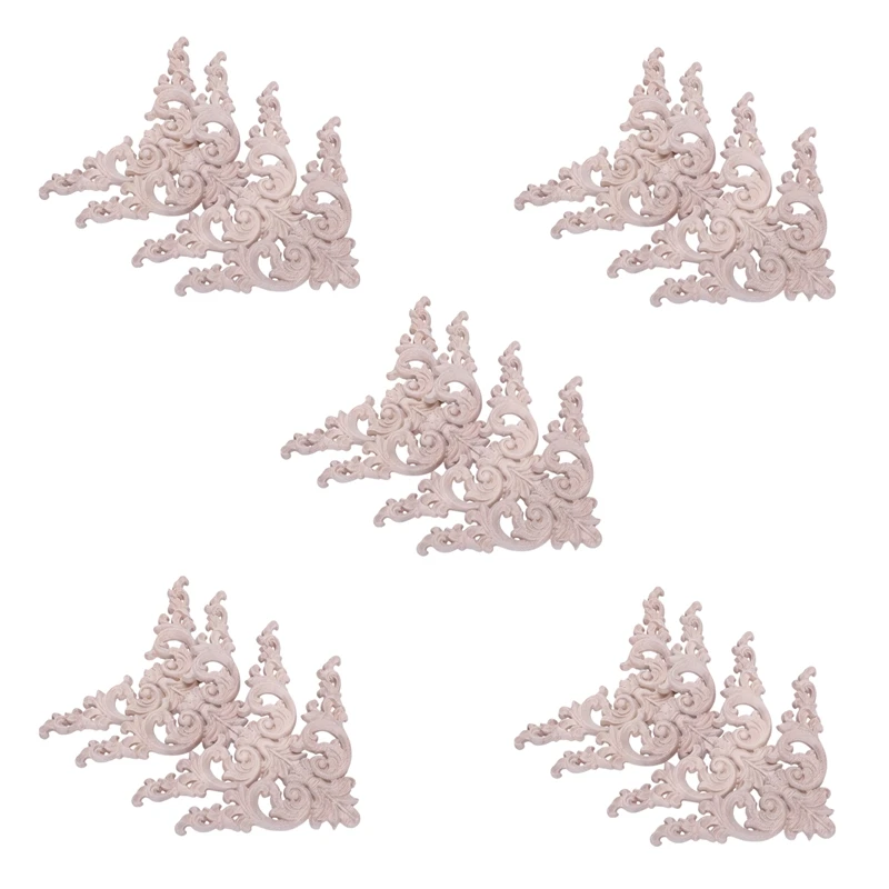 

Акция! 20 шт. резная угловая накладка из резинового дуба, аппликация для мебели, домашний декор для двери «сделай сам»