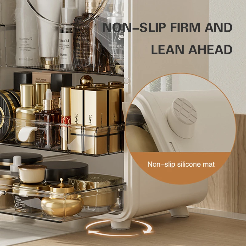 Магнитная коробка для хранения косметики пылезащитный косметический Органайзер