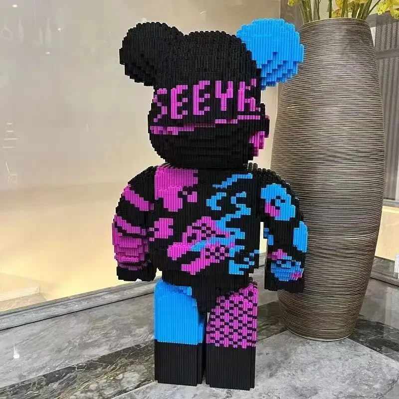 55 см супер большая серия строительные блоки украшение мелкие частицы трехмерная