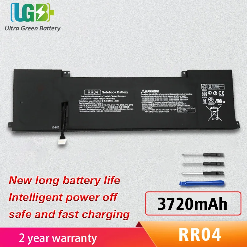 

UGB New RR04 HSTNN-LB6N Battery For HP Omen 15-5000NA 5000ND 5011TX 5220NR 5120NR 5117TX 5104TX 5051NA 778951-421