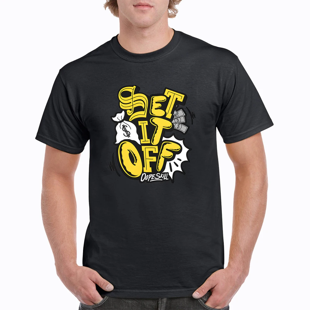 

Hip Hop High Street Men Tshirts Money Bags Letter Print Casual Crew Neck Cotton Short Sleeve T-shirts Streetwear Loose Top Tees