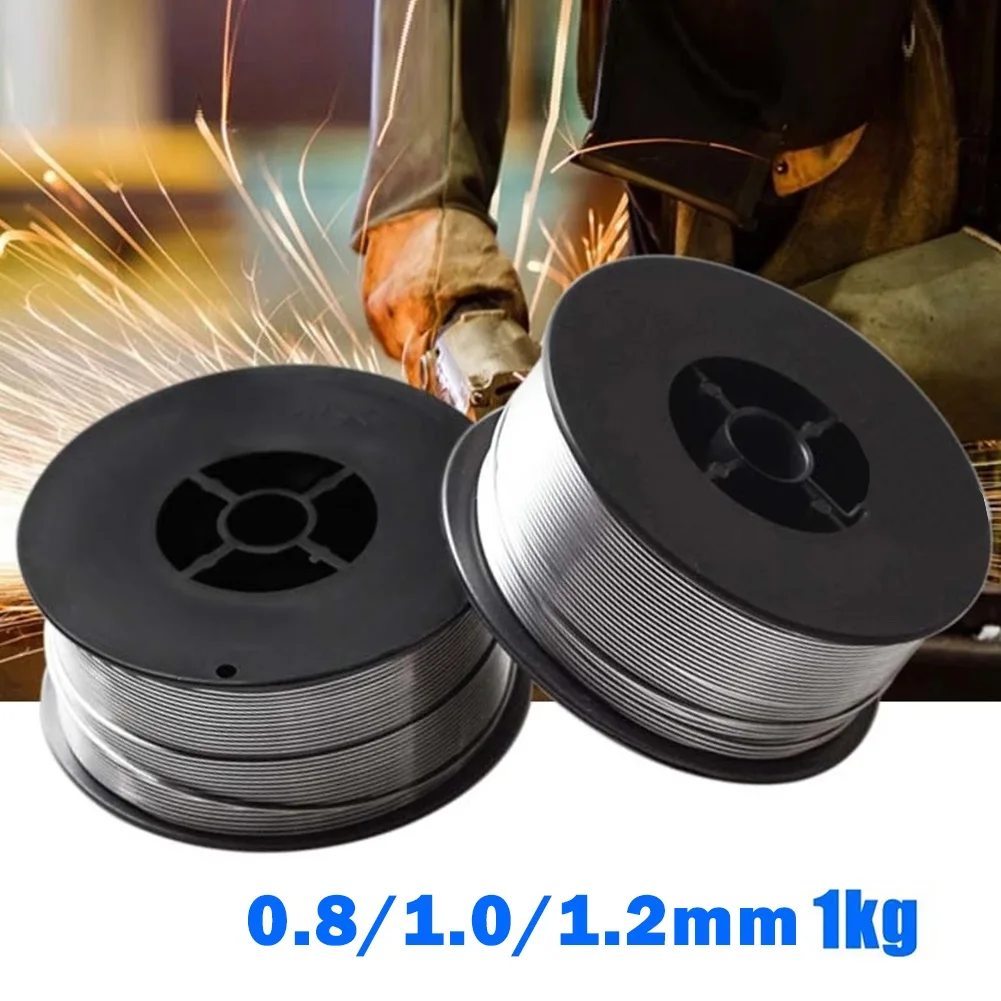 

0.8/1/1.2mm Mig Wire Flux Cored Self-Shielded 1kg No Gas Wires Iron Welding Carbon Steel Gas-Less Mig Welder Accessories