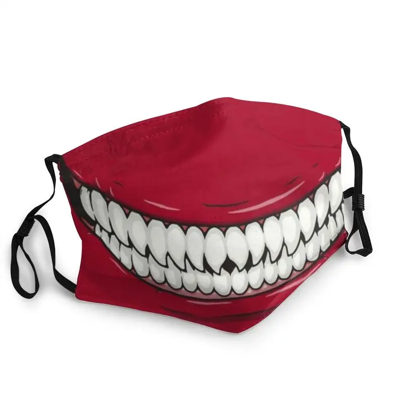 

Страшная маска монстра, зла, улыбка, маска для косплея на Хэллоуин, маска для лица против смога, пылезащитный чехол, респиратор, маска для рта