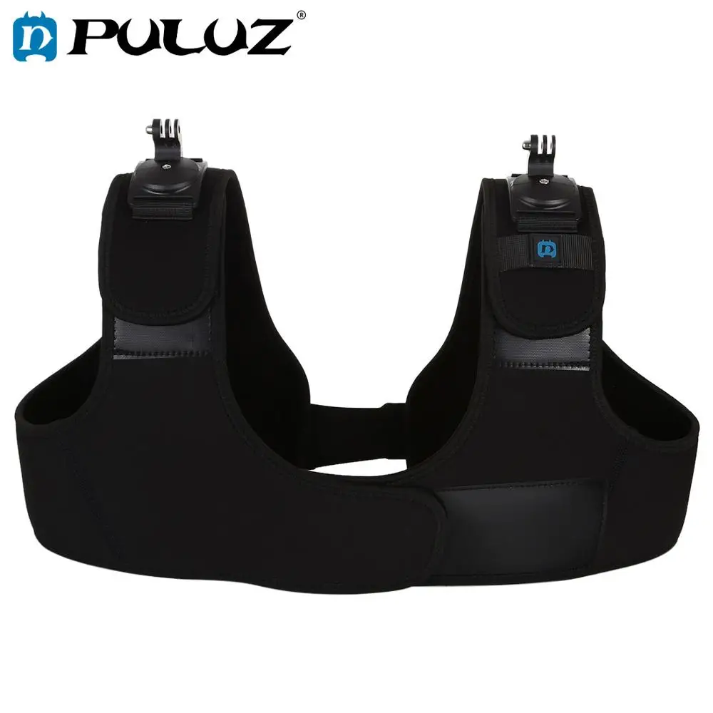 

PULUZ Neopren Dual & Single Shoulder Strap Adjustable Chest Belt Mount for Max/HERO8 Black/7/6/5/DJI OSMO Action/Xiaoyi
