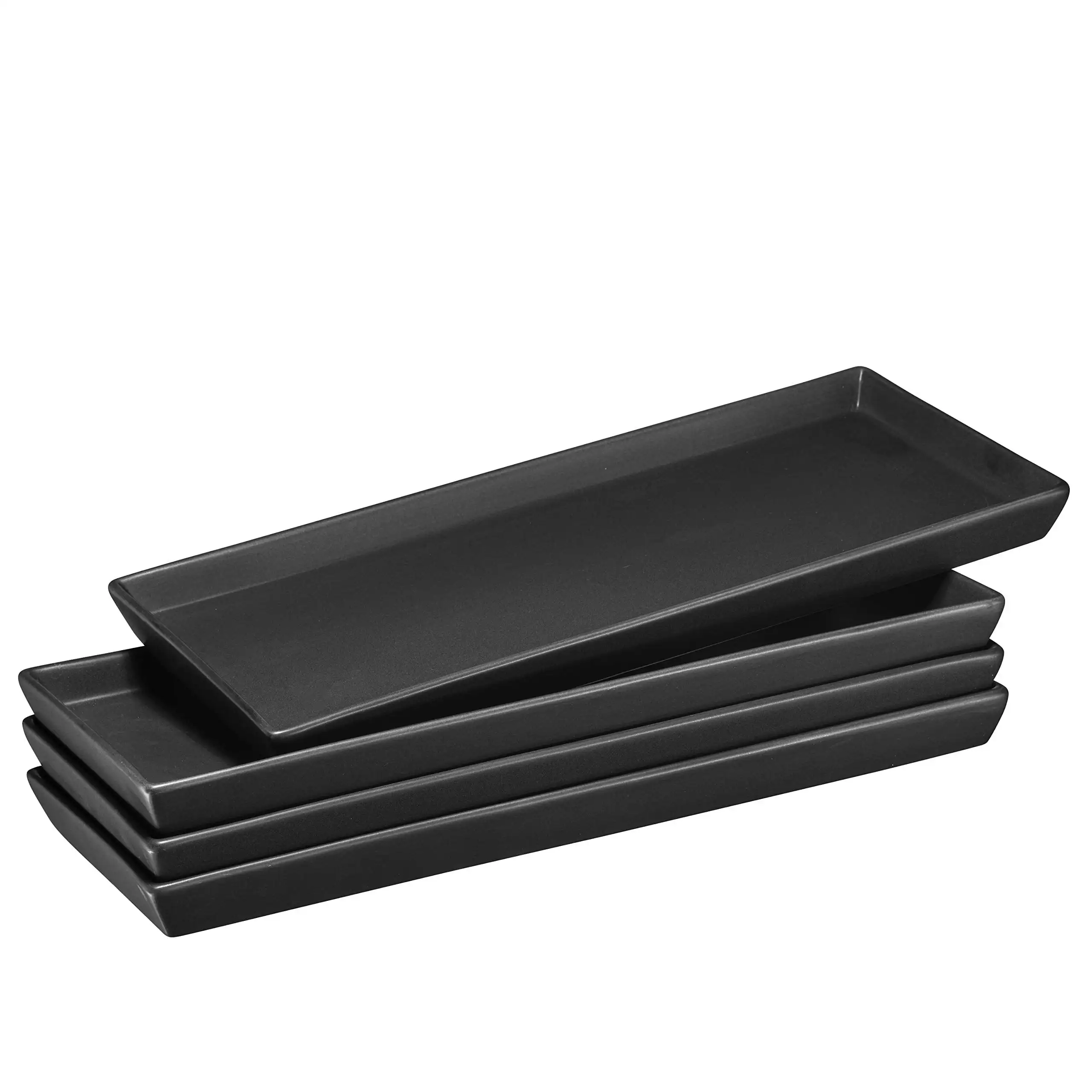 

- Black Ceramic Platters And Trays High-Grade Dishes Dinner Trays