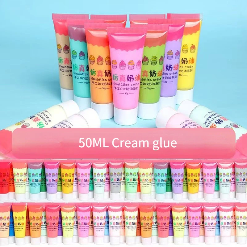 

Multi-color Simulation Cream Glue Hand-made Diy Mobile Phone Case Hair Accessories Pendant Making Crystal Dripping Glue Material