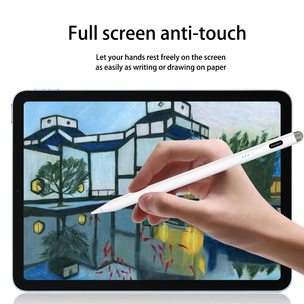 

Стилус для iPad Pro 11 12,9 Air 4 5 Mini 6 2020 2021, планшет, карандаш, отклонение ладони, наклон для планшетов, устройства Apple