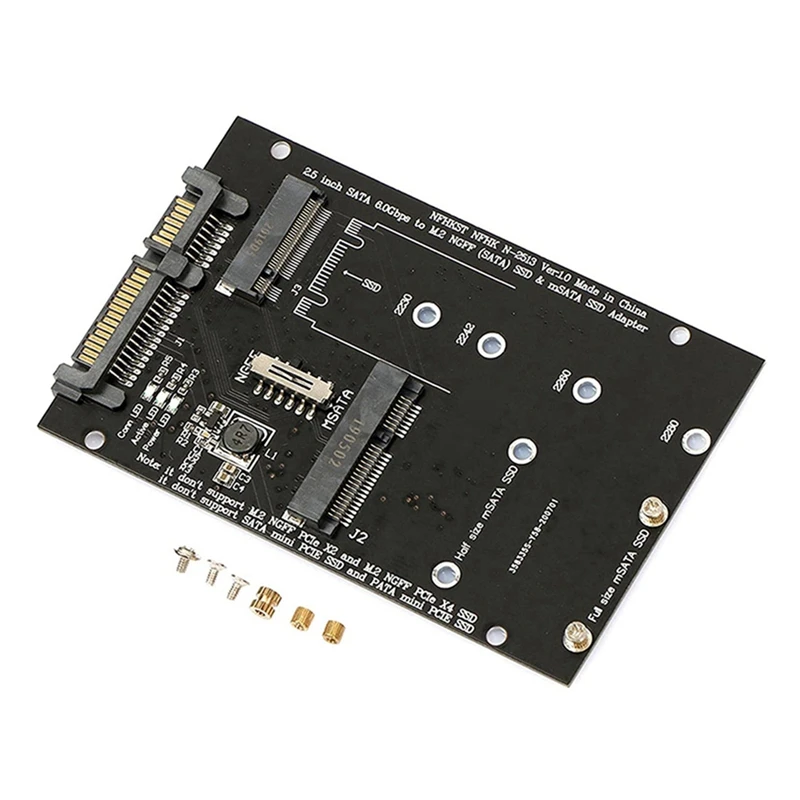 

Адаптер M2 на Sata 2,5 дюйма M2 SSD адаптер Msata-Sata NGFF MSATA SSD на SATA3.0 плата преобразователя карты для ПК ноутбука