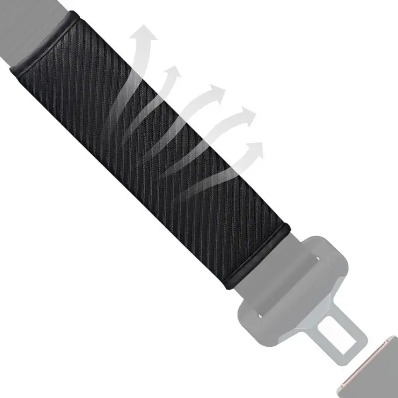 2pcs Seat BeltCushion Soft Car Shoulder Pad 3D Striped Mesh Cloth Seatbelt Pad For Truck SUV Airplane Camera Backpack Straps