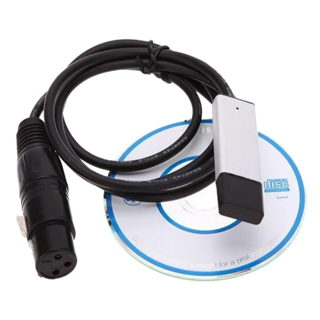 

Stage Light USB to DMX Interface Adapter LED DMX512 PC USB Controller Dimmer