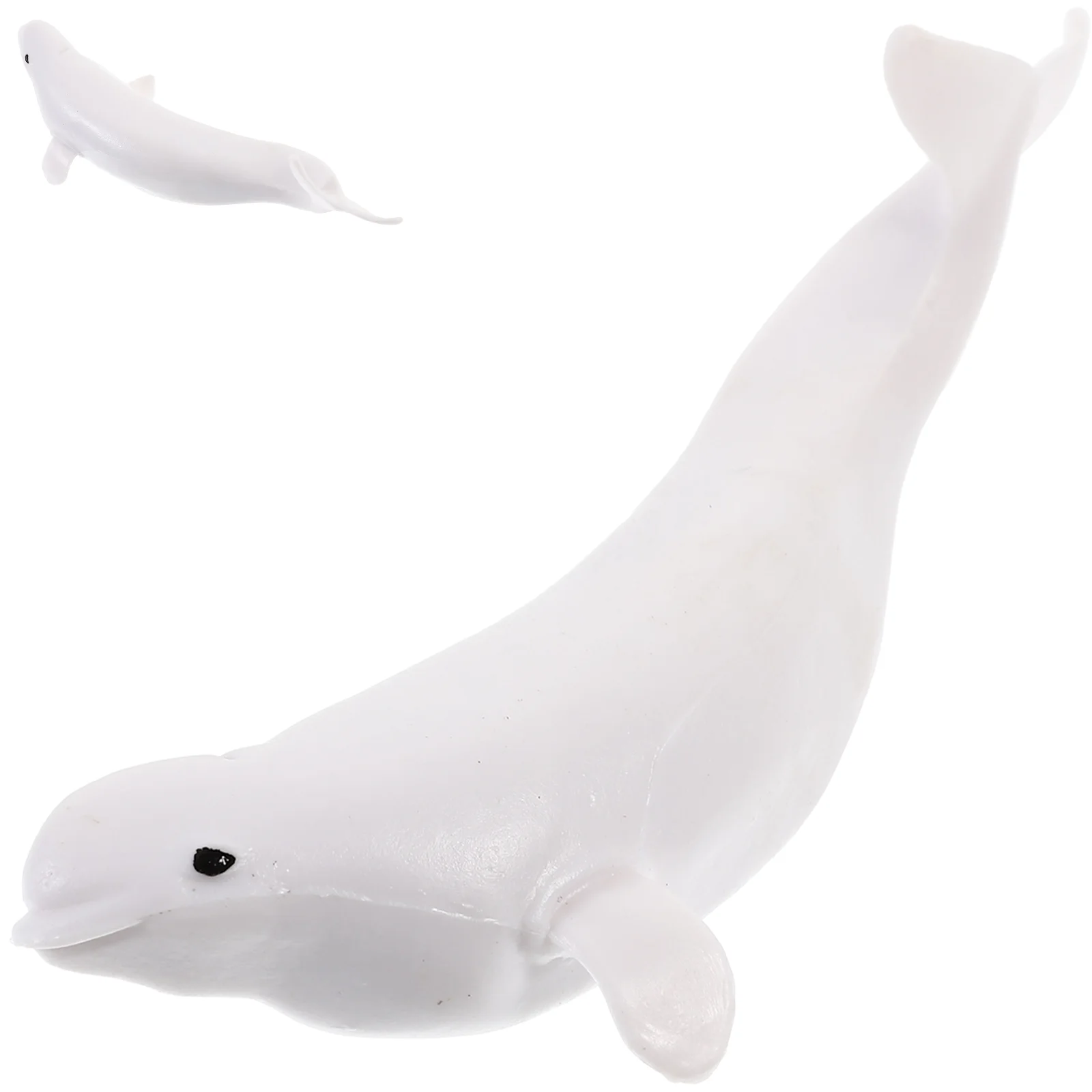 

Beluga Model Toy Small Whale Decoration Bath Toys Simulation Figurine Realistic Figures Plastic Fake Marine Animal Child Ocean
