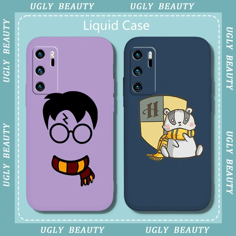 

Beautiful Harryys Potterrs logo Phone Case For Huawei P20 P20 PRO LITE 2019 P30 LITE PRO P40 P50 PRO LITE P SMART Liquid Rope
