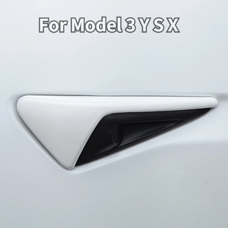 

2 шт. для боковой камеры Tesla Model 3 Y X S, защитный чехол из углеродного волокна и АБС для Tesla Model 3, модели Y, автомобильные аксессуары 2017-2022