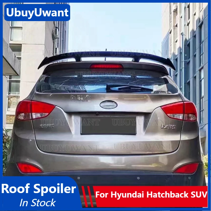 

Car Rear Spoiler Wing for Hyundai Tucson ix35 ix25 i20 i30 Kona Veloster Turbo ABS Hatchback SUV Universal Roof Wing Lip Spoiler