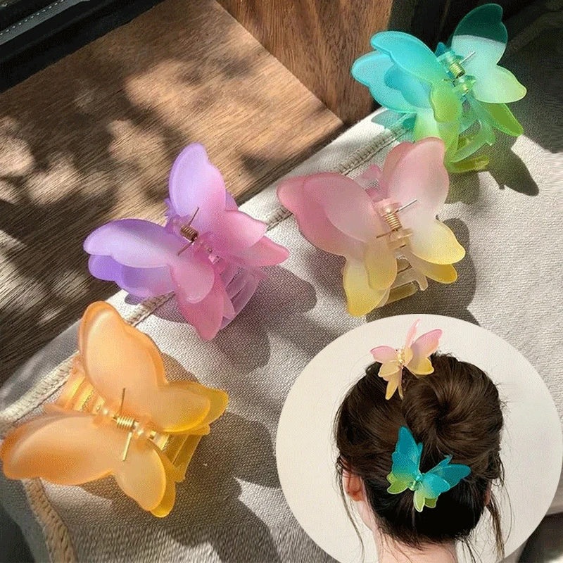 

Women's Butterfly Hair Clip Gradient Color Hair Clip Hair Clips Girls Women Styling Tools Hair Accessories