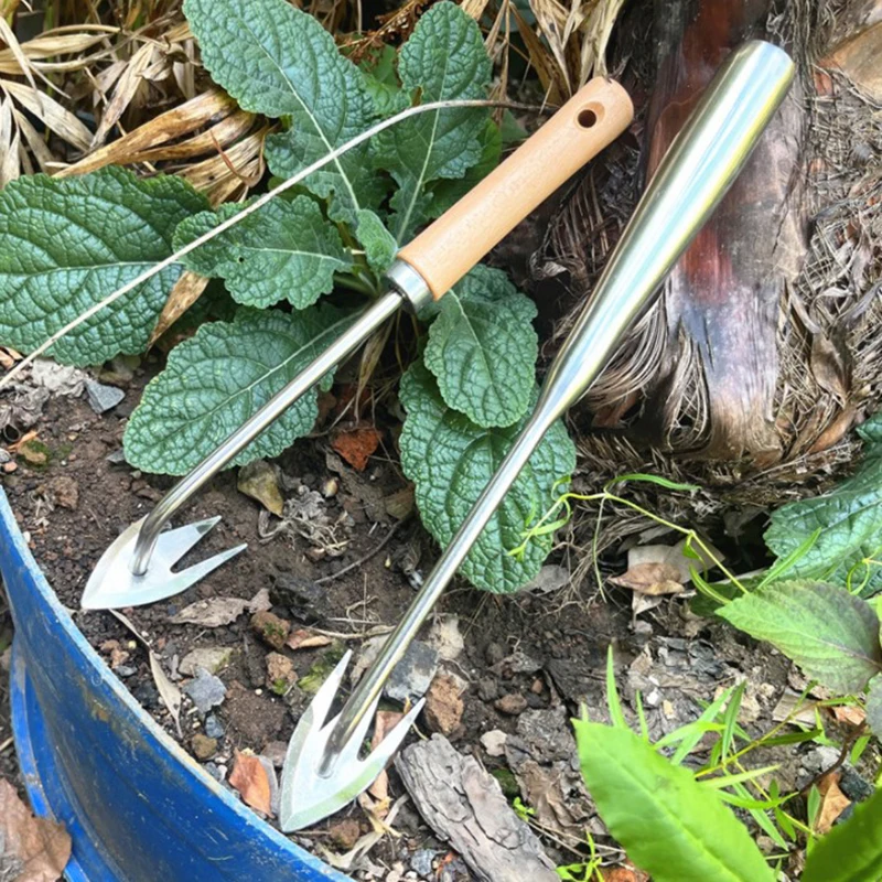 

1PCS Stainless Steel Garden Weeders Grass Rooting Loose Soil Hand Weeding Removal Puller Gardening Tools Multifunctional Weeder