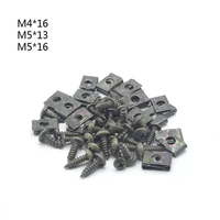m4m5 dark green motorcycle anti rust u type metal clips self tapping screws retainer fairing bolts kit for ebike moped scooter
