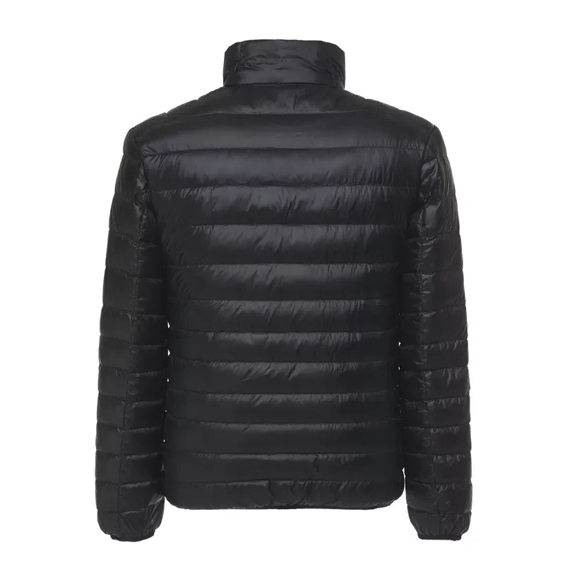 2022New Wang Men's Duck Down Jacket 2019 New Autumn Winter Men Fashion Casual Light Collar Coat Brand Clothes Black Red Navy