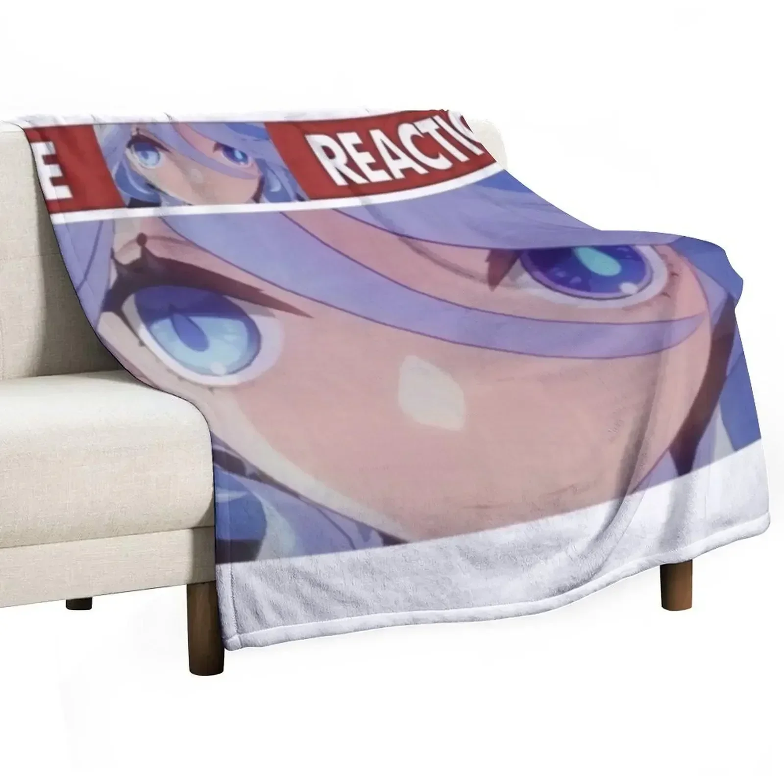 Широкое пушистое одеяло Furina Live Reaction для дивана одеяла