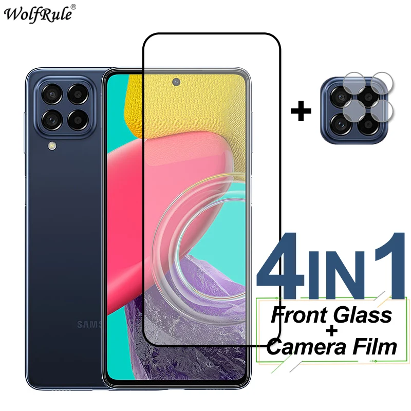

Full Cover Tempered Glass For Samsung Galaxy M53 M04 Screen Protector Protective Camera Film For Samsung F04 F13 M33 M23 A73 A53