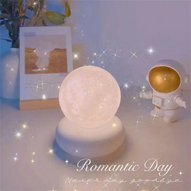 

Eye Protection Bedside Lamp Lighting Requirements Warm Light Solid Product Quality Flexible Hose Beautiful Appearance Lunar Lamp