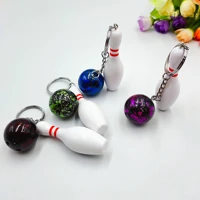 bowling sports souvenir keyring keychain necklace charms women jewelry accessories pendant gifts fashion