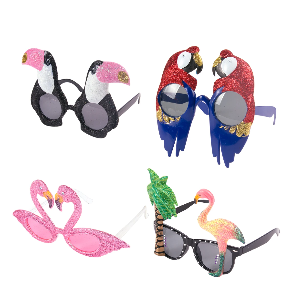 

Hawaiian Theme Party Sunglasses Tropical Fancy Dress Props Pool Beach Luau Party Decorations Adult Glasses Funny Supplies