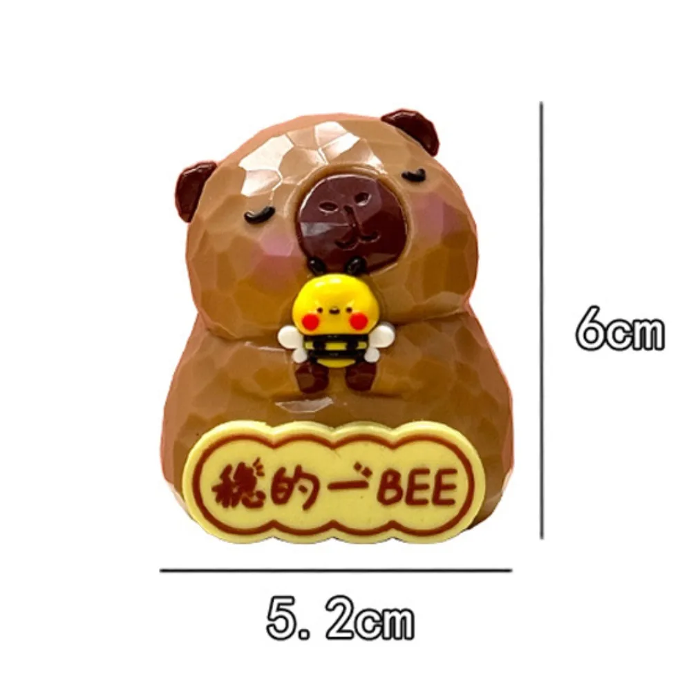 Резьба по текстуре капибара украшение для стола лягушка ремесла кукла