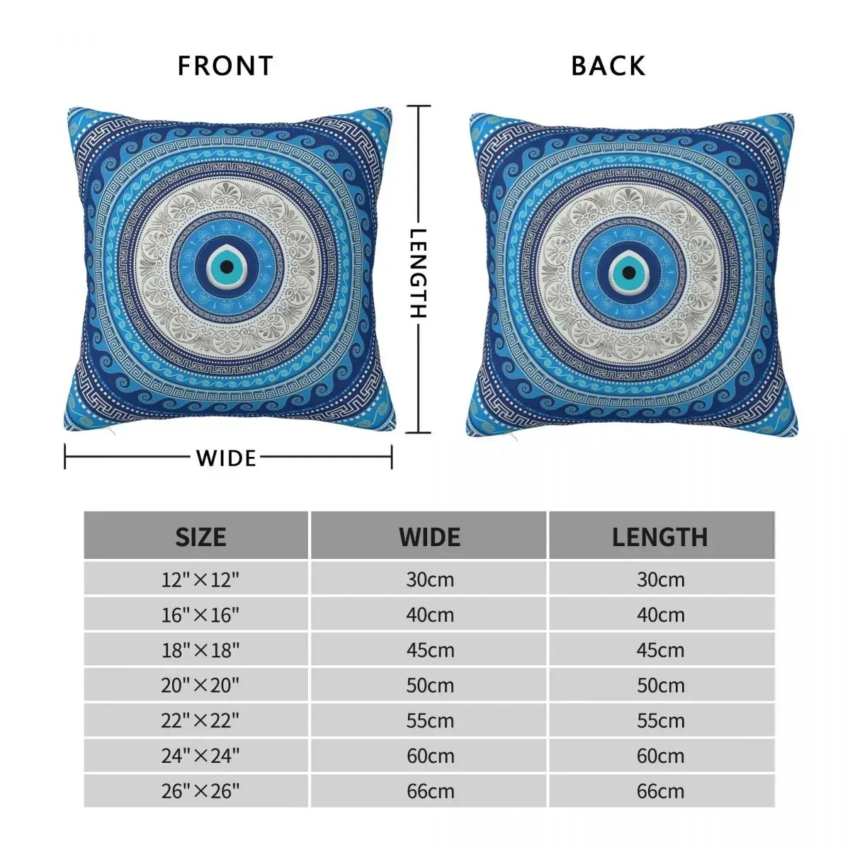 Греческий Коврик Akas Искусственный Декор Квадратная Наволочка 40x40 См Очки Matiaza