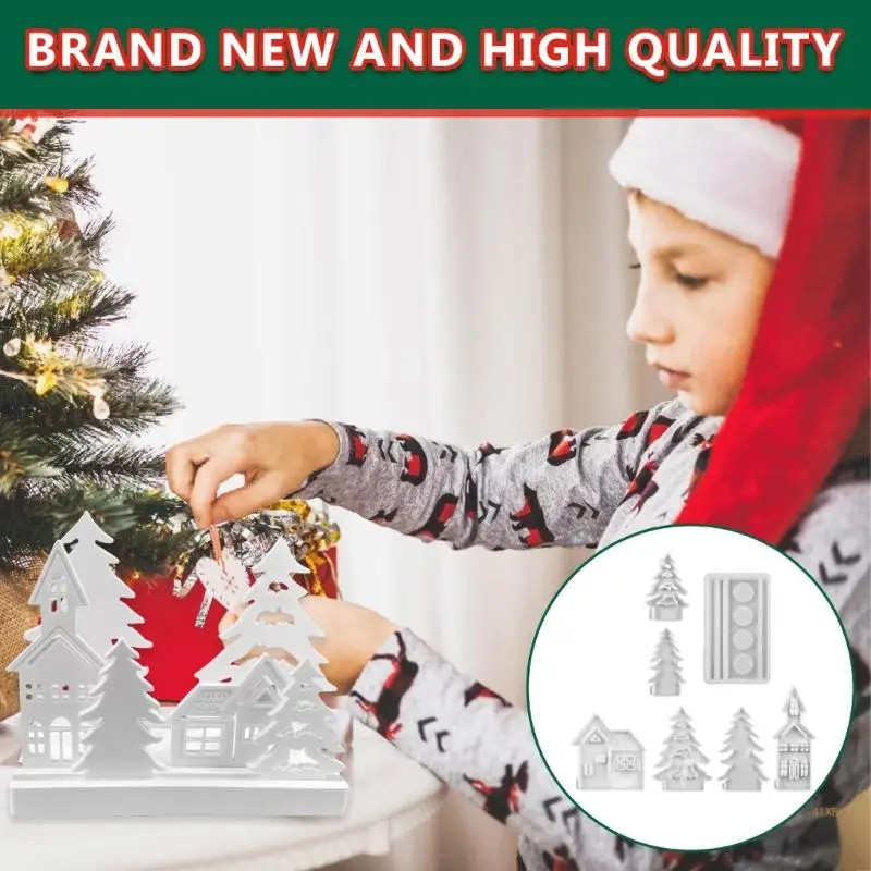 41XB силиконовые формы в форме дома форма для подсвечника литья ручной работы мыла