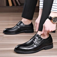 men leather shoes genuine leather breathable men shoes business dress derby shoes casual leather shoes groom shoes anti wrinkle