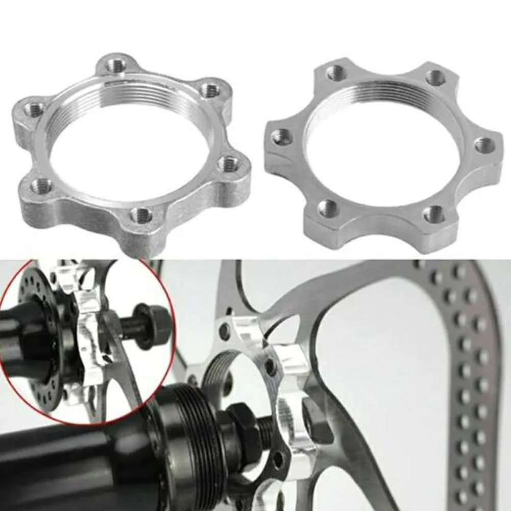 

Flange Threaded Hubs Bicycle 2pcs 44mm Accessories Adapter Aluminum Alloy Disc Brake Rotor Replacement Durable