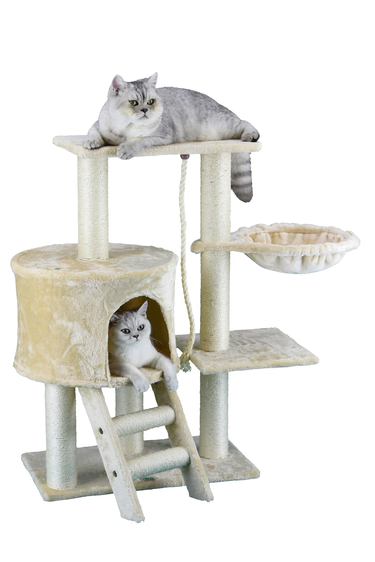 Go Pet Club Cat Tree - Beige - 38 in.