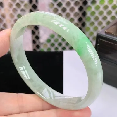 Ювелирные изделия zheru браслет из натурального бирманского нефрита 54 мм-62 мм