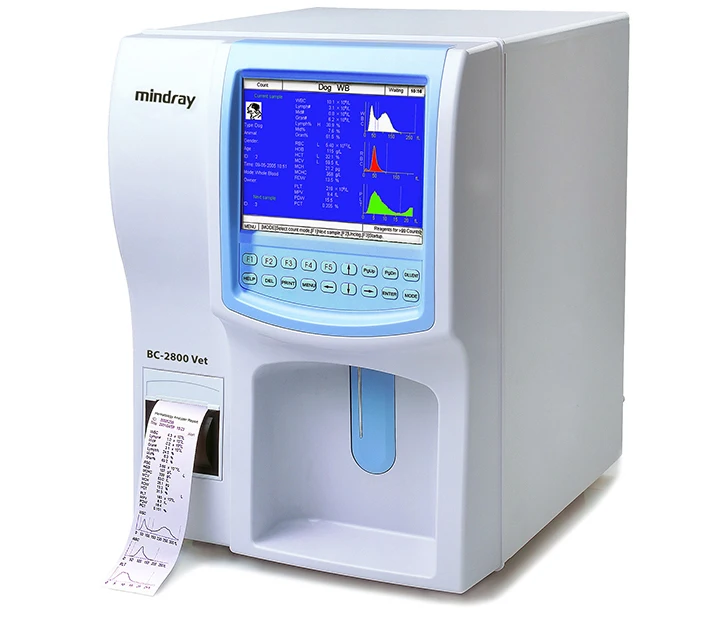 Mindray bc-2800 vet bc2800 cbc машина ветеринарный анализатор гематологии 3 части 5 частей