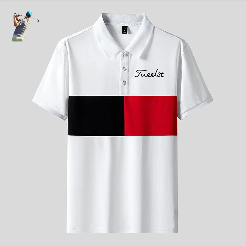 Американский бренд мужские рубашки для гольфа с коротким рукавом уличная